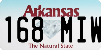 AR license plate 168MIW