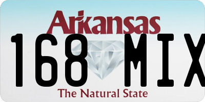 AR license plate 168MIX