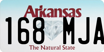 AR license plate 168MJA