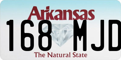 AR license plate 168MJD