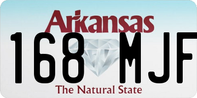AR license plate 168MJF