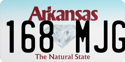 AR license plate 168MJG
