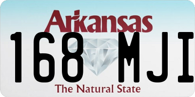 AR license plate 168MJI