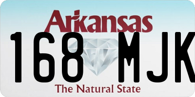 AR license plate 168MJK