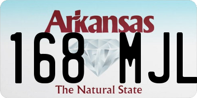 AR license plate 168MJL