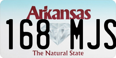 AR license plate 168MJS