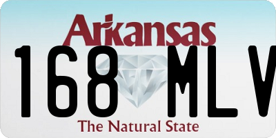 AR license plate 168MLV