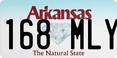 AR license plate 168MLY