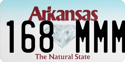 AR license plate 168MMM