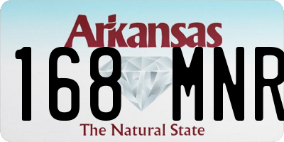 AR license plate 168MNR
