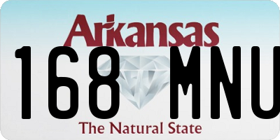 AR license plate 168MNU