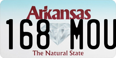 AR license plate 168MOU