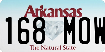 AR license plate 168MOW