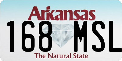 AR license plate 168MSL