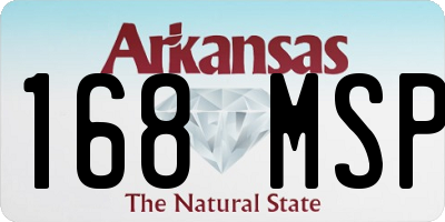 AR license plate 168MSP