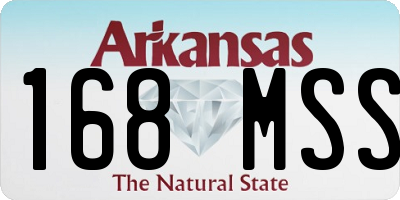 AR license plate 168MSS
