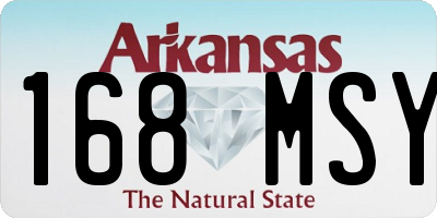 AR license plate 168MSY