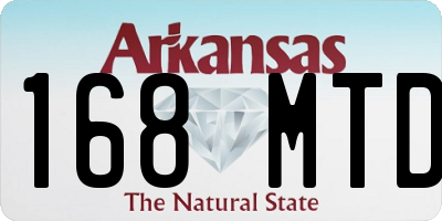 AR license plate 168MTD
