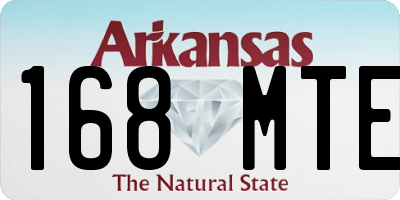 AR license plate 168MTE