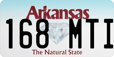 AR license plate 168MTI