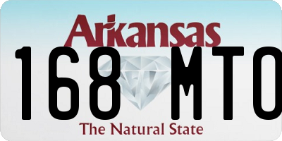 AR license plate 168MTO