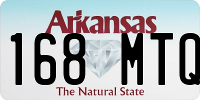 AR license plate 168MTQ