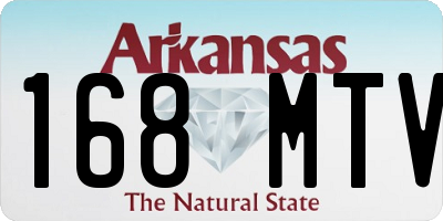 AR license plate 168MTV