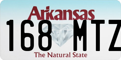 AR license plate 168MTZ