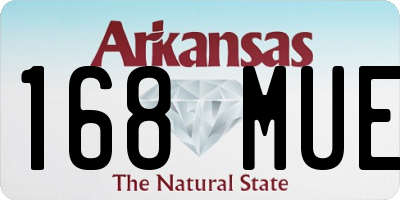 AR license plate 168MUE