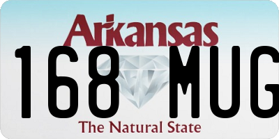 AR license plate 168MUG