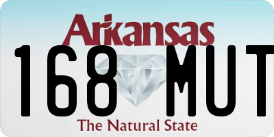 AR license plate 168MUT