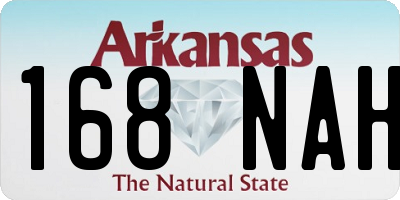 AR license plate 168NAH