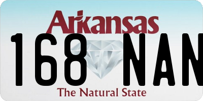 AR license plate 168NAN