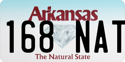 AR license plate 168NAT