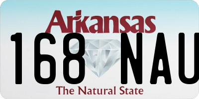 AR license plate 168NAU