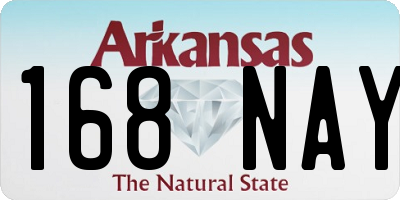 AR license plate 168NAY