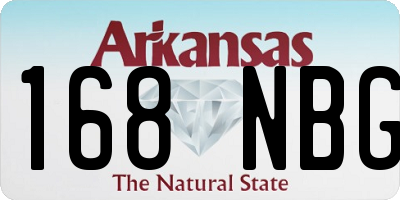 AR license plate 168NBG