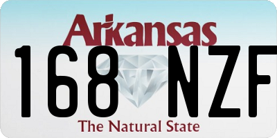 AR license plate 168NZF