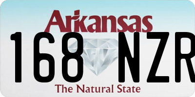 AR license plate 168NZR