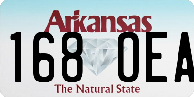 AR license plate 168OEA