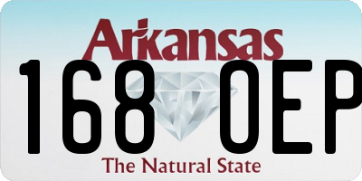 AR license plate 168OEP
