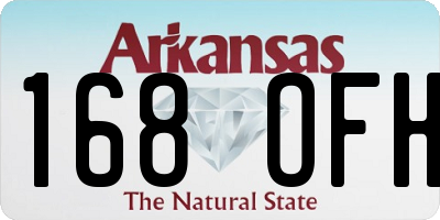 AR license plate 168OFH