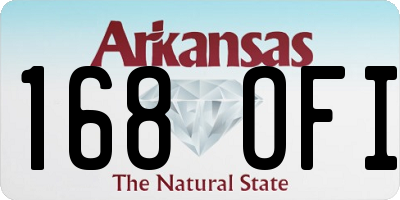 AR license plate 168OFI