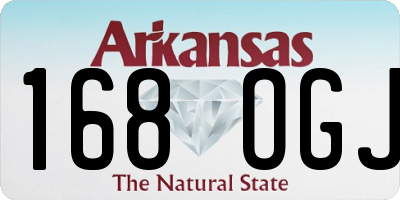 AR license plate 168OGJ