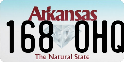 AR license plate 168OHQ