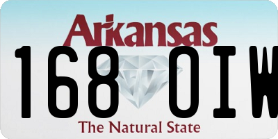 AR license plate 168OIW