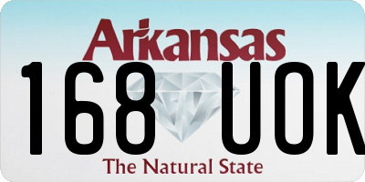 AR license plate 168UOK