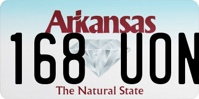 AR license plate 168UON