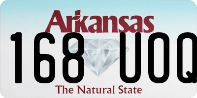 AR license plate 168UOQ