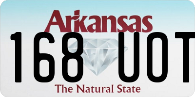 AR license plate 168UOT